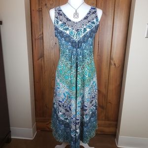 John Paul Richard Hankerchief Hem Tank Dress, S